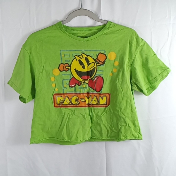 pac man Tops - Women's pac man crop top size medium